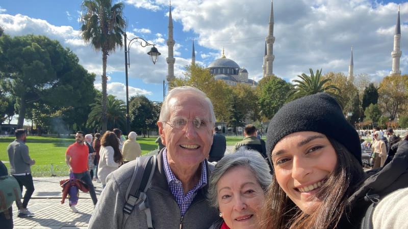 Image taken in courtyard at blue mosque